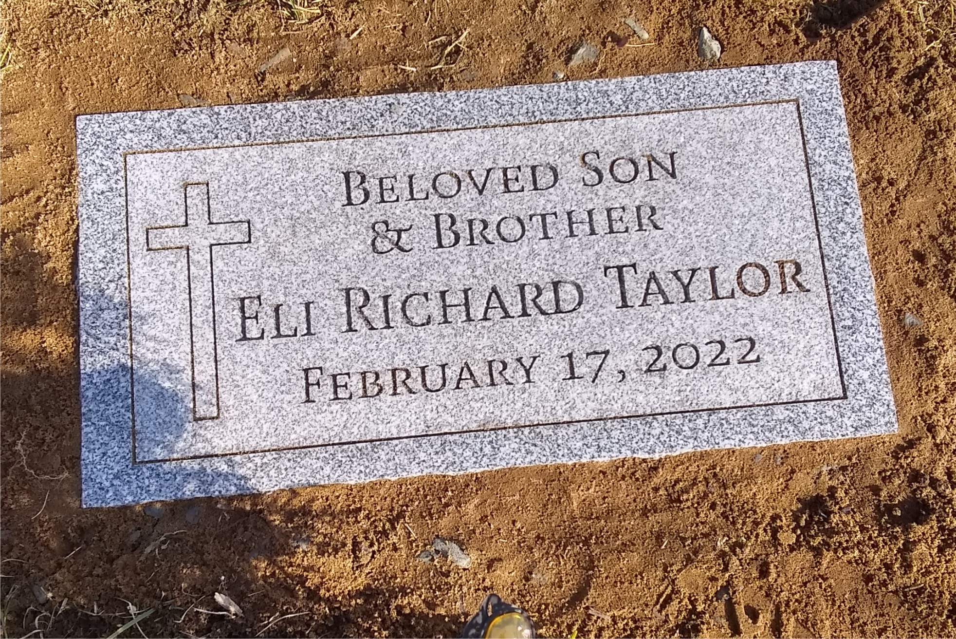 full color gravestone TAYLOR